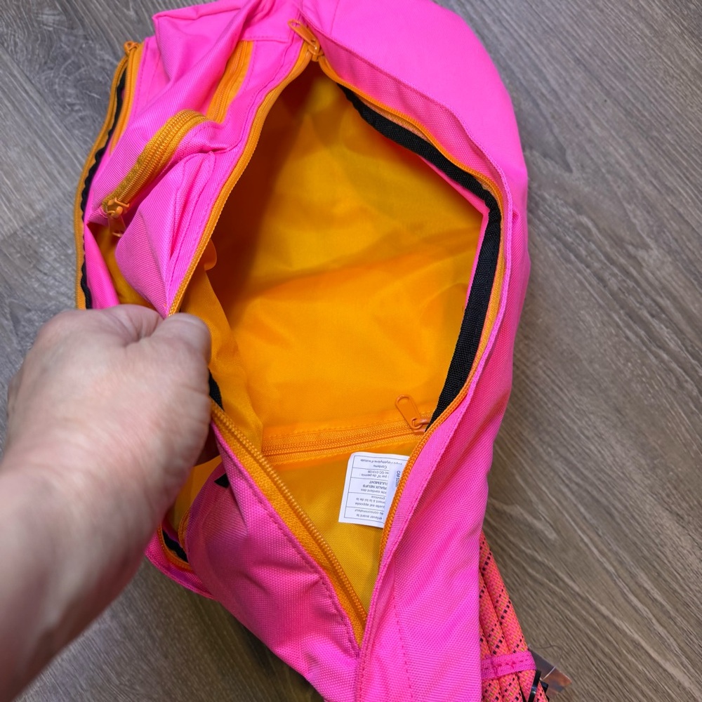 Kavu Vibrant Pink Sling Bag with Orange Details - Picture 8 of 9